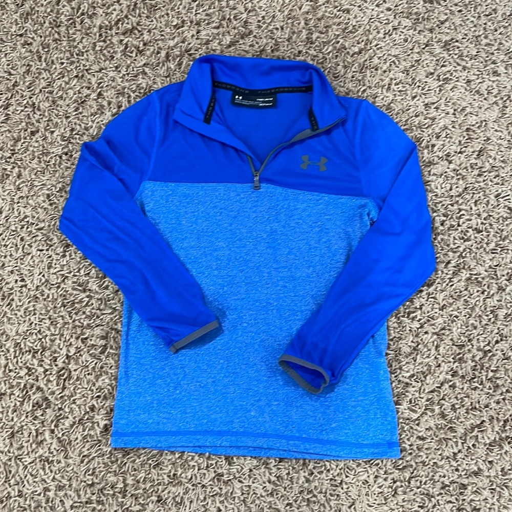 Boys Under Armour threadborne heatgear pull-over
